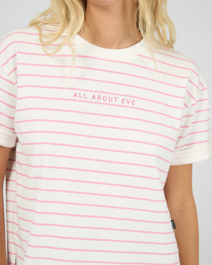 AAE Washed Stripe Tee| Orchid