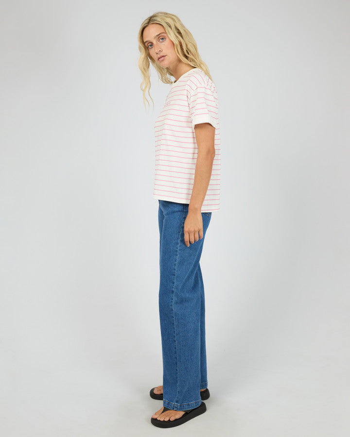 AAE Washed Stripe Tee| Orchid
