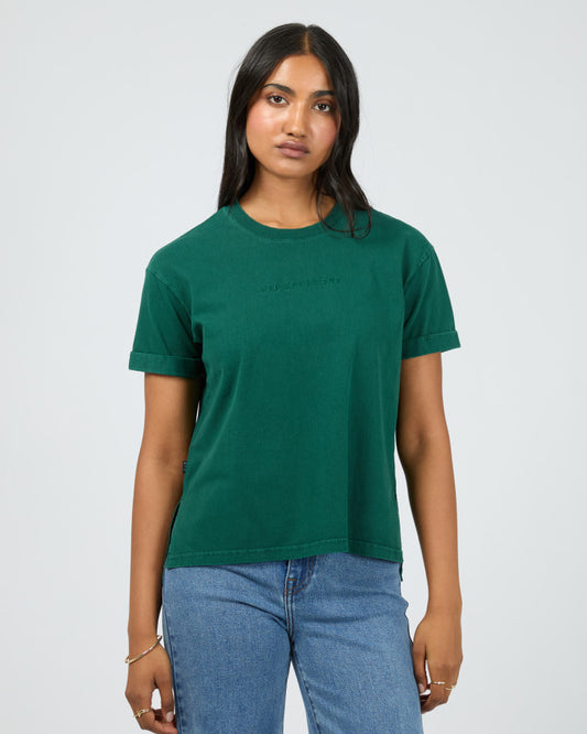 AAE Washed Tee | Forest Green