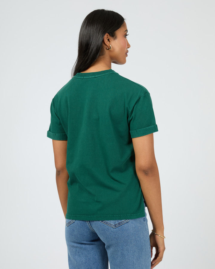 AAE Washed Tee | Forest Green
