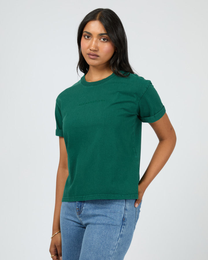 AAE Washed Tee | Forest Green
