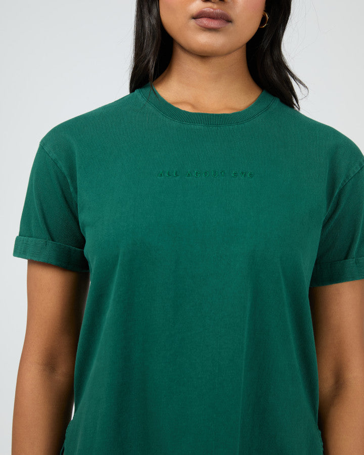 AAE Washed Tee | Forest Green