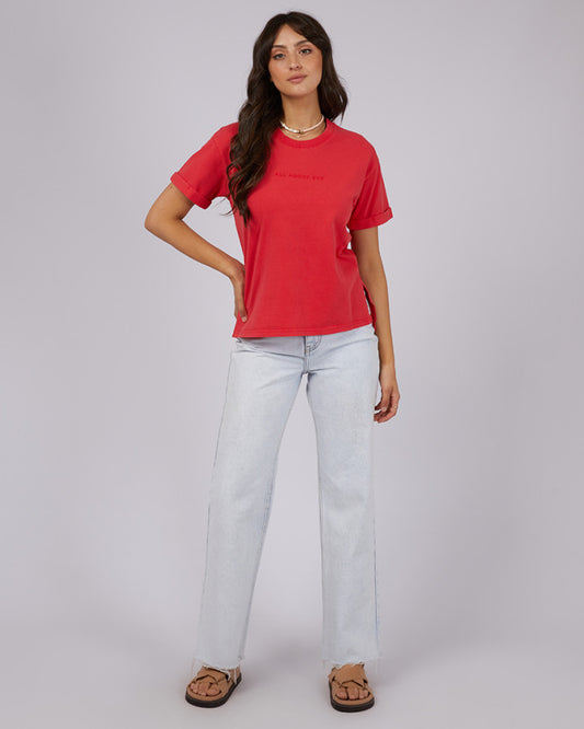 AAE Washed Tee | Red