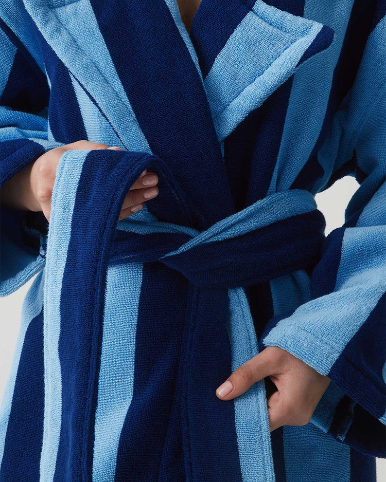 Robe - Blueberry Stripes