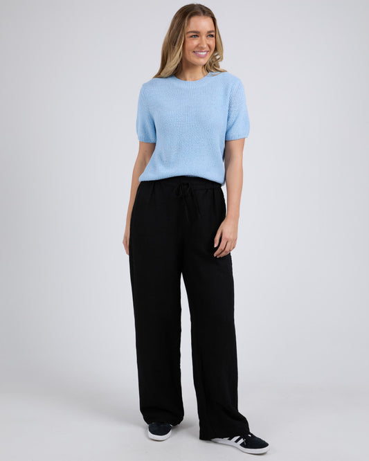 Blair Short Sleeve Knit | Light Blue