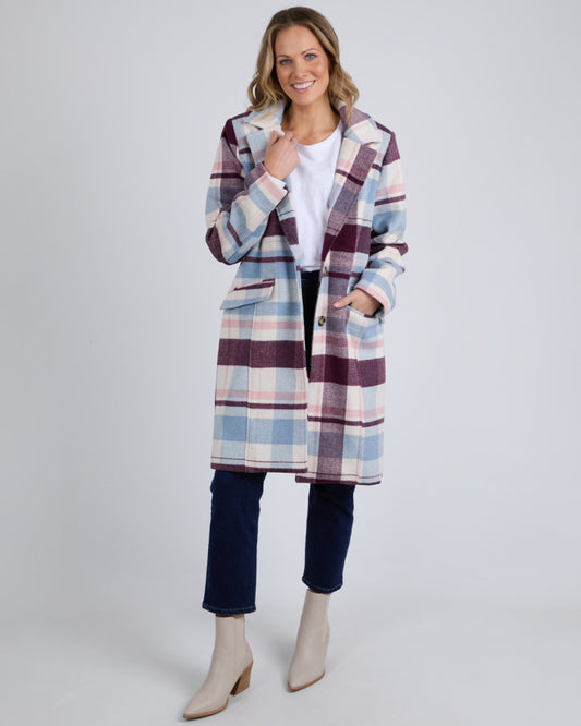 Blanche Check Coat