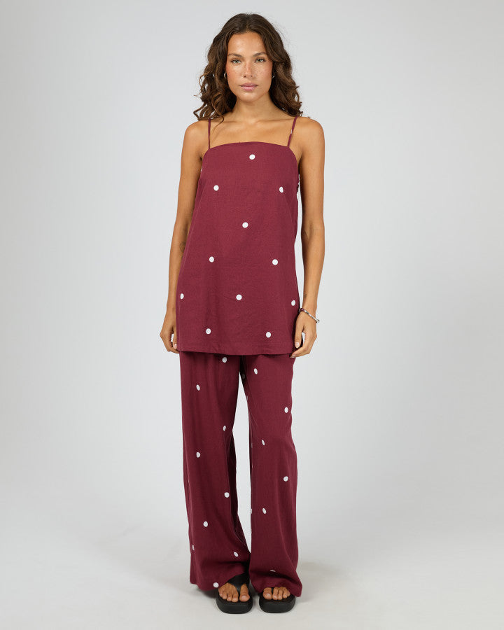 Bordeaux Tunic Top