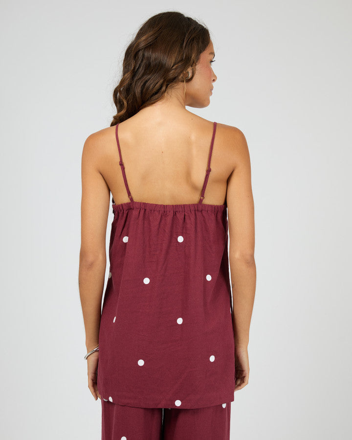 Bordeaux Tunic Top
