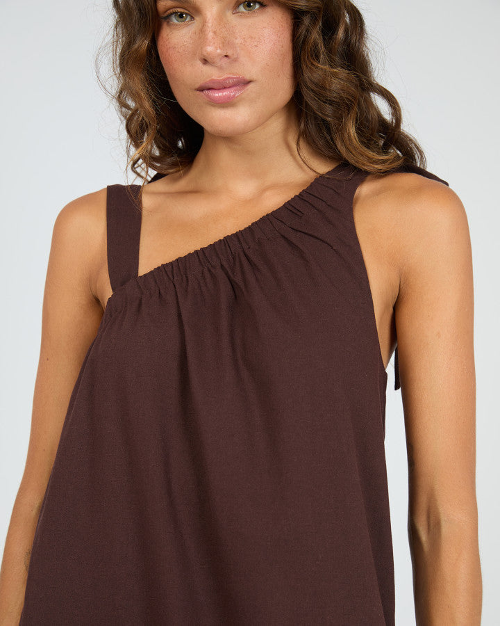 Bowie Tie Maxi Dress