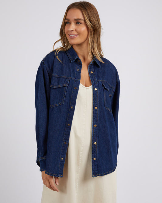 Daisy Overshirt | Dark Blue