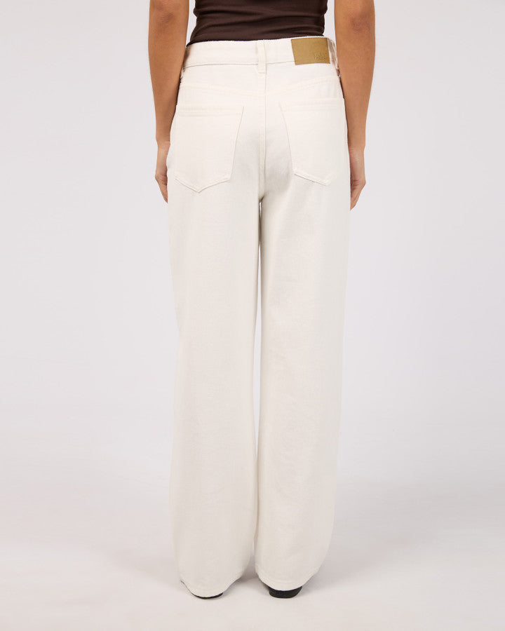 Darcy Wrap Around Baggy Jean | White
