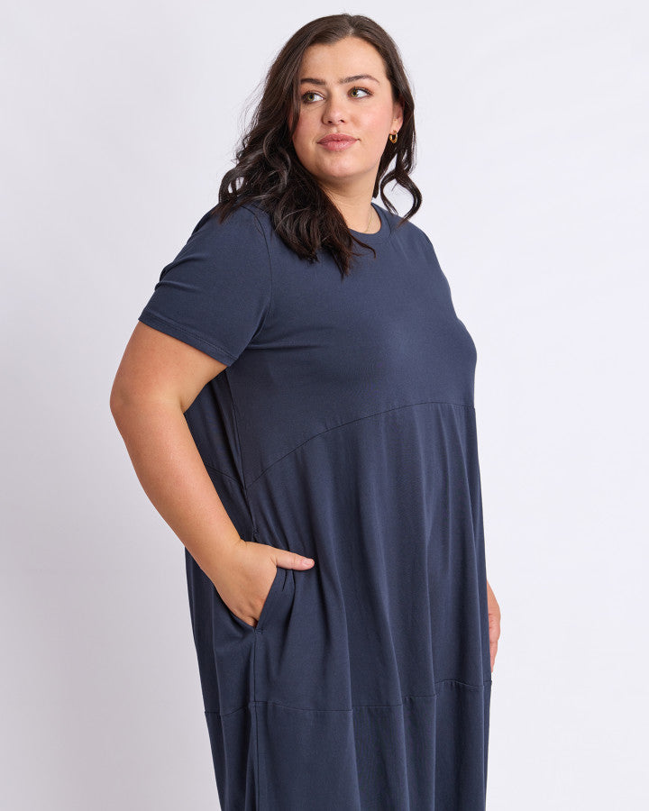 Diana SS Dress | Navy