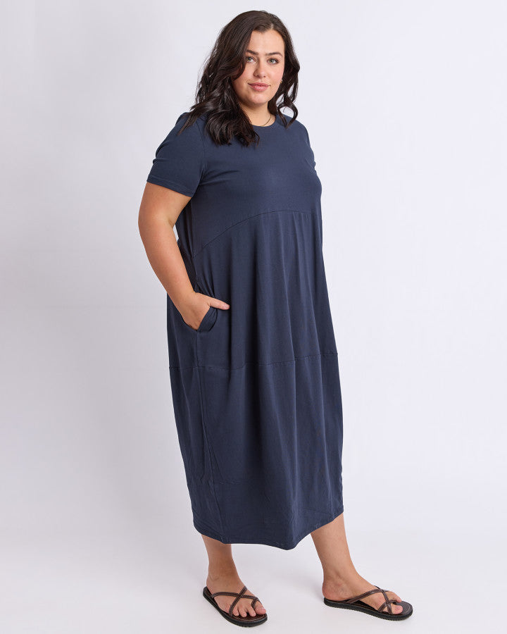 Diana SS Dress | Navy