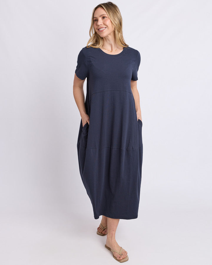 Diana SS Dress | Navy