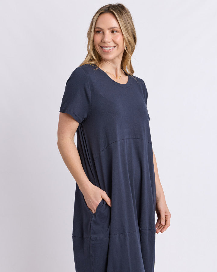 Diana SS Dress | Navy