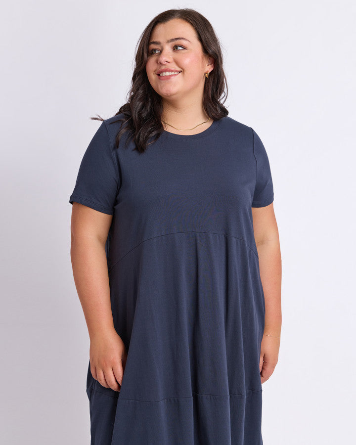 Diana SS Dress | Navy