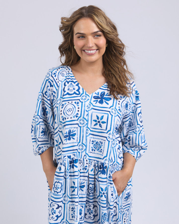 Dolce Tile Midi Dress