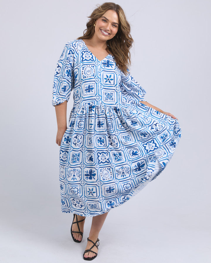 Dolce Tile Midi Dress