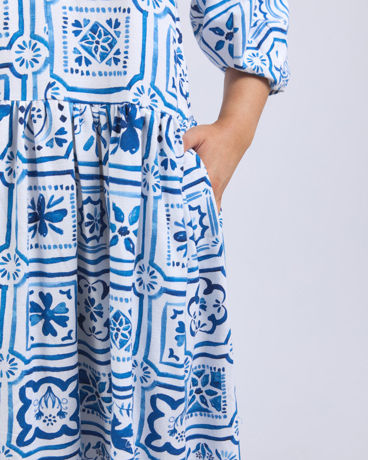 Dolce Tile Midi Dress