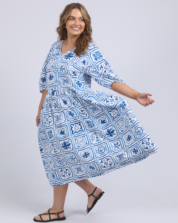 Dolce Tile Midi Dress
