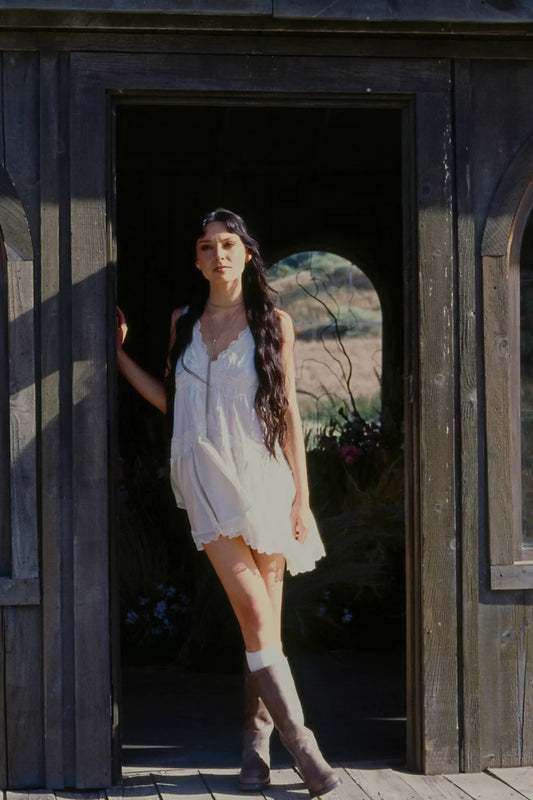 In This Groove Mini Slip Dress