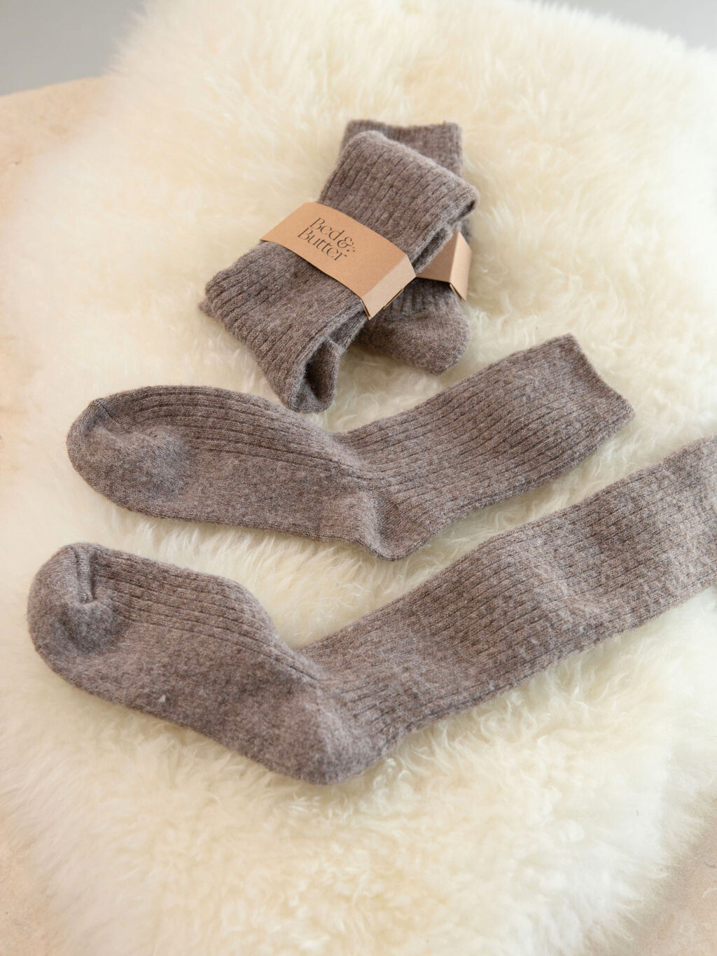 The Comfiest Socks - Knee High - Light Choccy