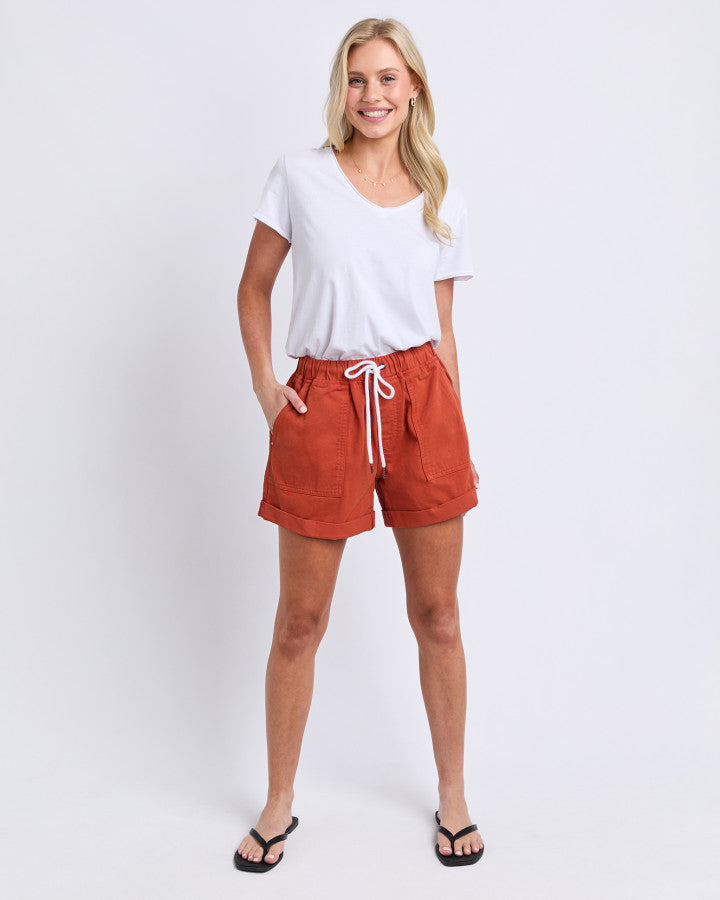Emma Relaxed Short | Earth Brown