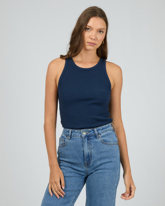 Eve Rib Baby Tank | Navy