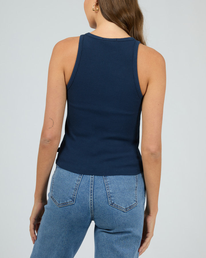 Eve Rib Baby Tank | Navy
