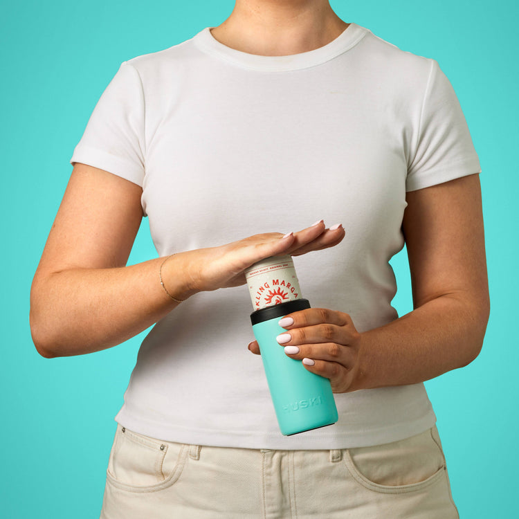 Huski Slim Can Cooler - Turquoise (Limited Release)