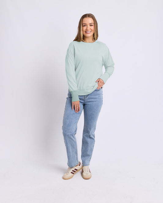 Farrah Long Sleeve | Subdued Mint