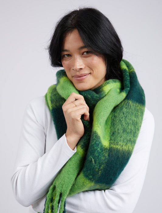 Fig Scarf | Green Check