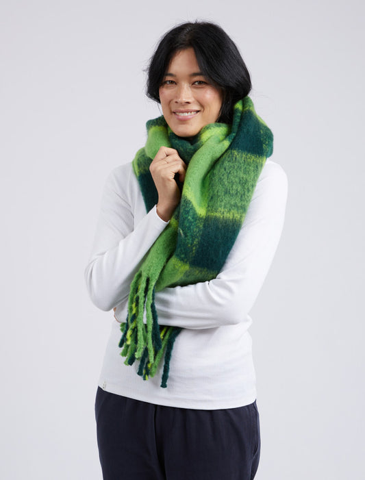 Fig Scarf | Green Check