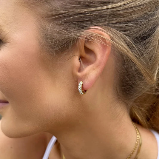 Gravitate Silver Hoop Earrings