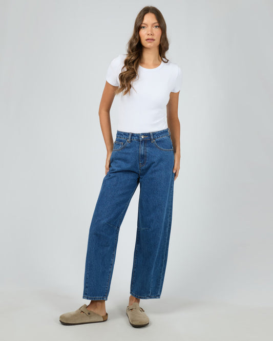 Hallie Barrel Leg Jean | Denim