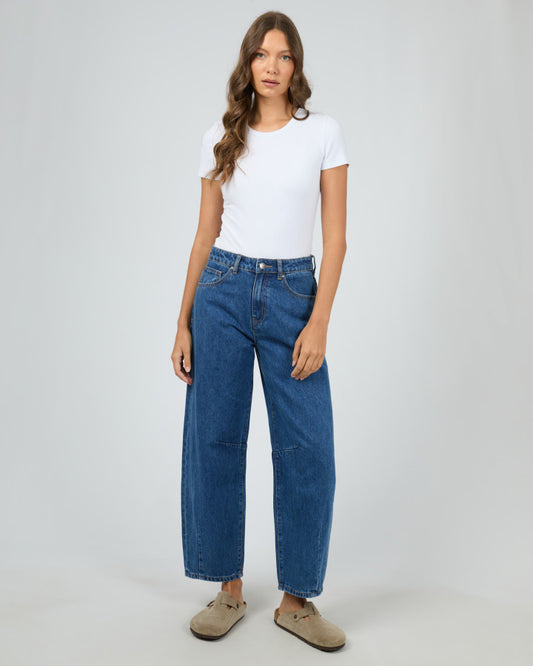 Hallie Barrel Leg Jean | Denim