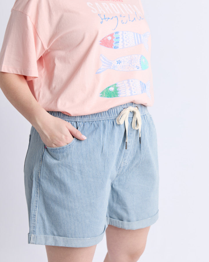 Holly Stripe Short