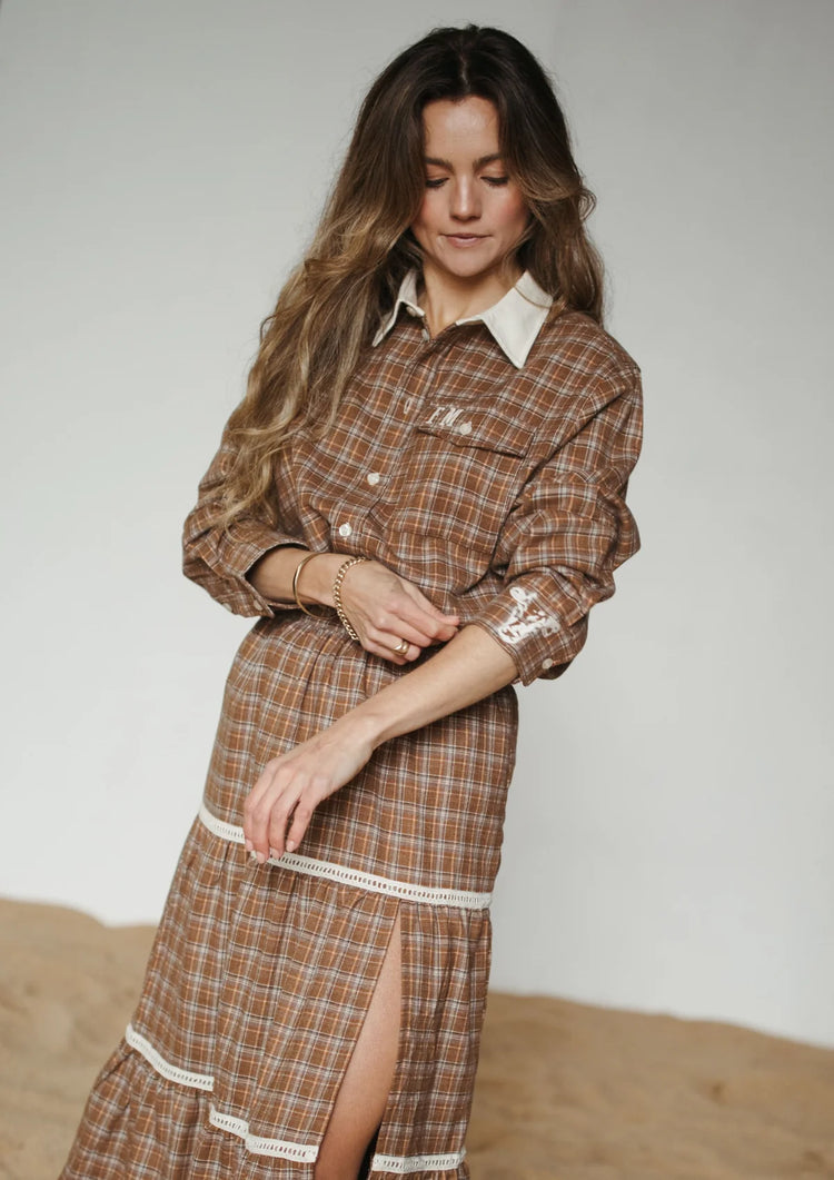 Homestead Check Boyfriend Button Up