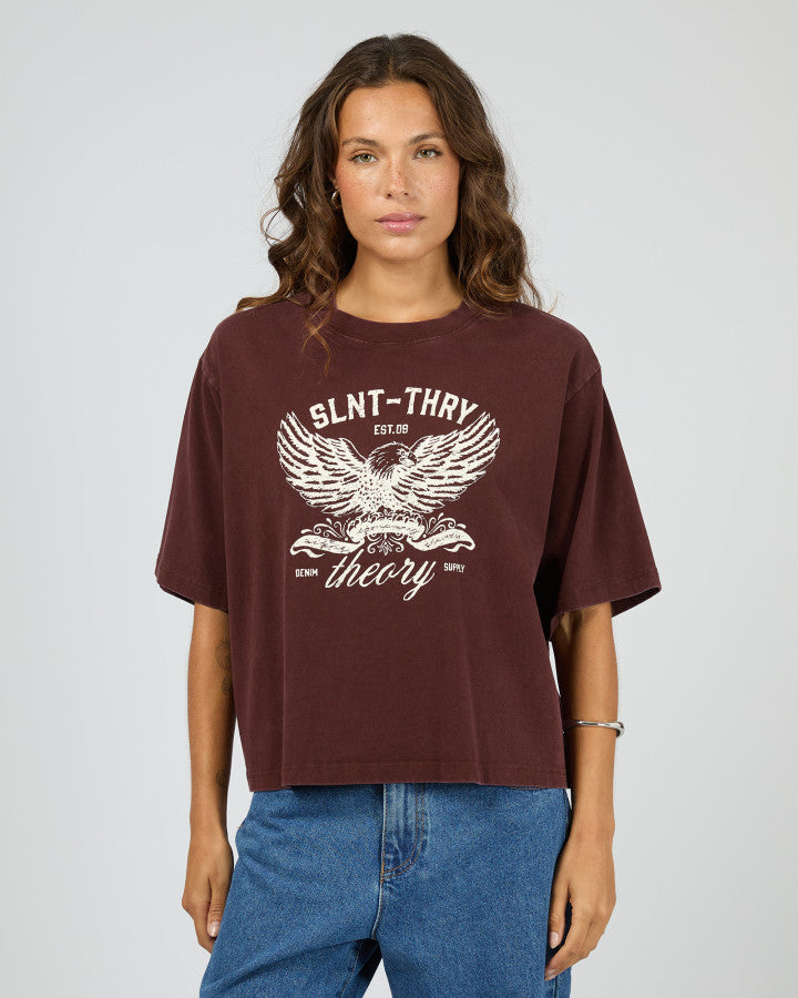 In Time Relaxed Tee | Cherry