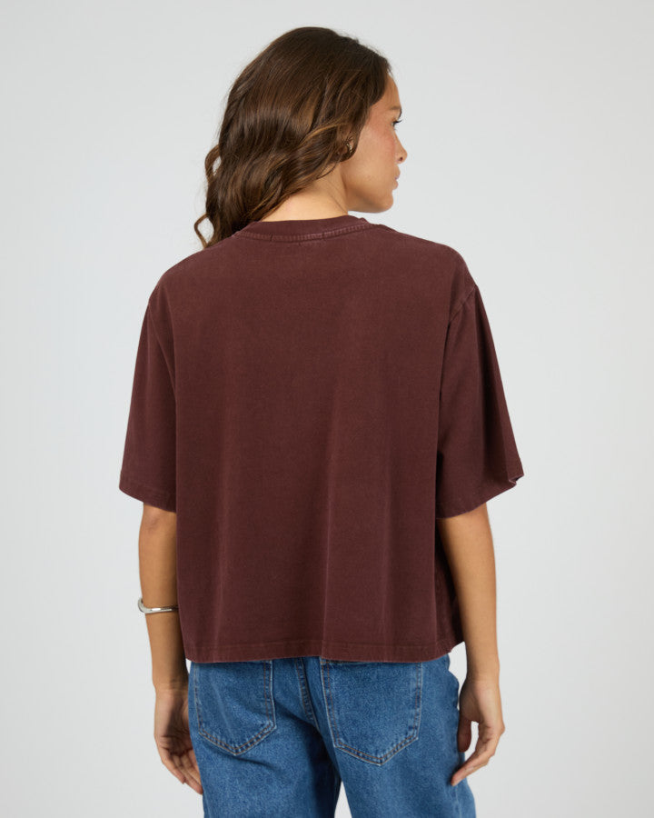 In Time Relaxed Tee | Cherry