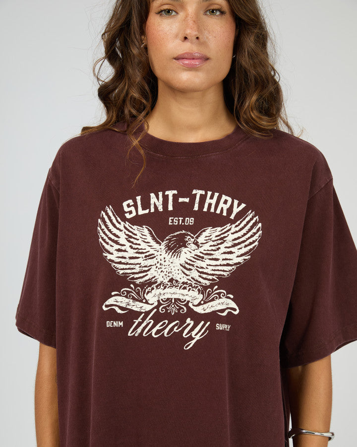 In Time Relaxed Tee | Cherry