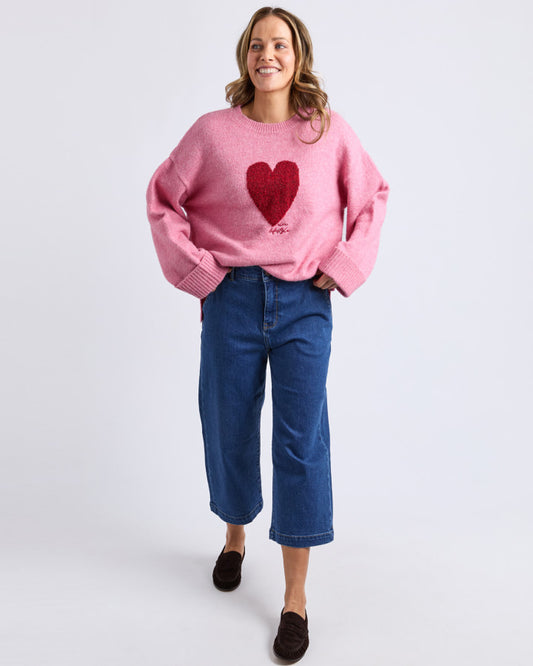 Intersia Heart Knit