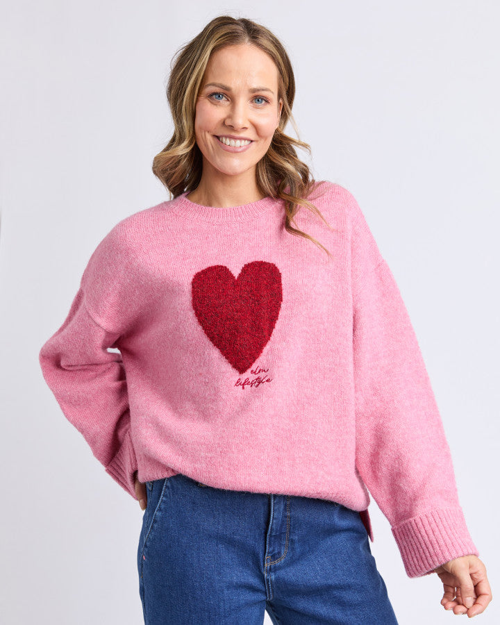 Intersia Heart Knit