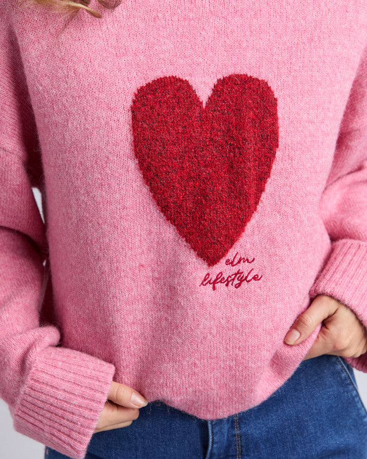 Intersia Heart Knit