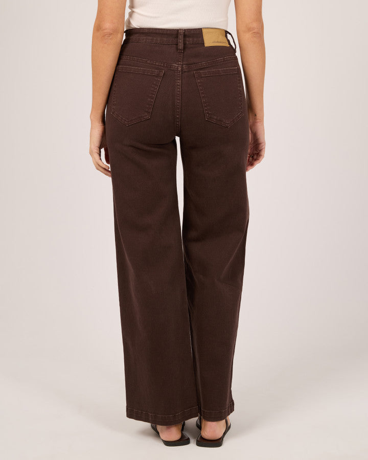 Jacqui Wide Leg Jean | Brown