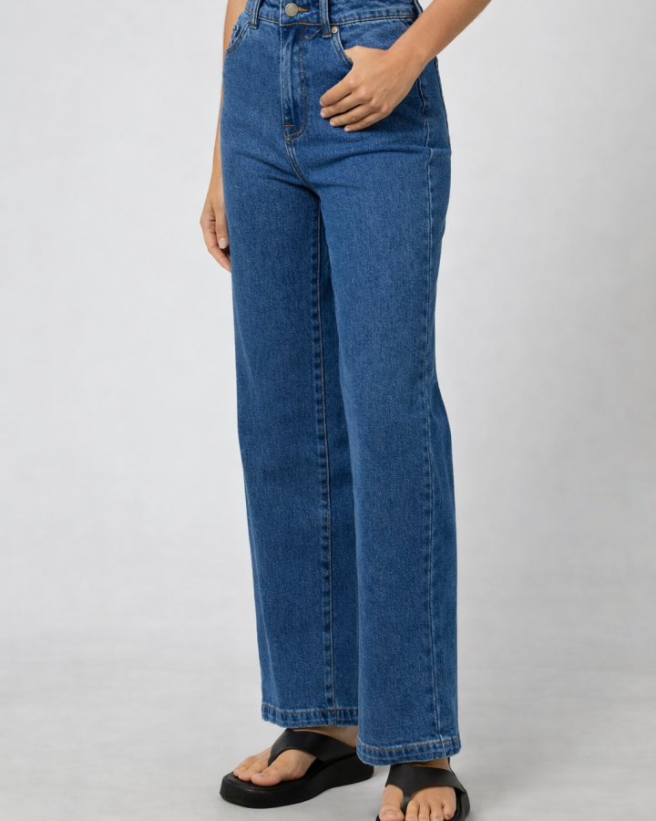 Jacqui Wide Leg Jean Petite | Denim