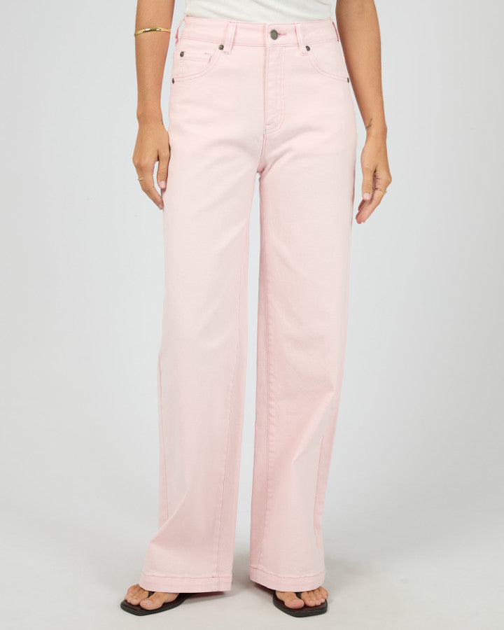 Jacqui Wide Leg Jean | Pink