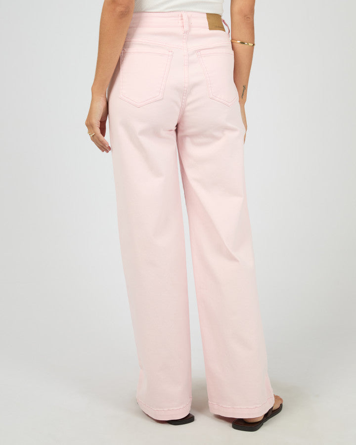 Jacqui Wide Leg Jean | Pink