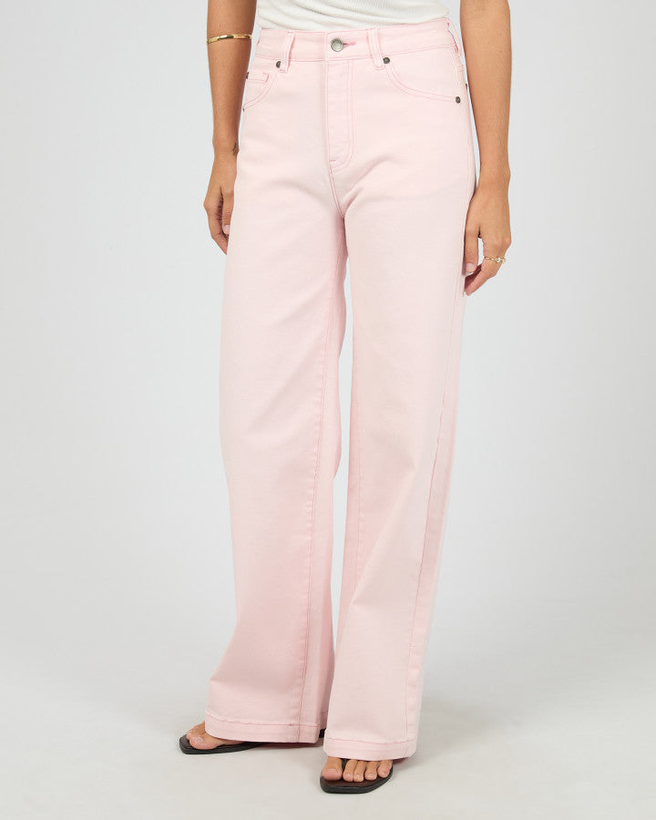 Jacqui Wide Leg Jean | Pink