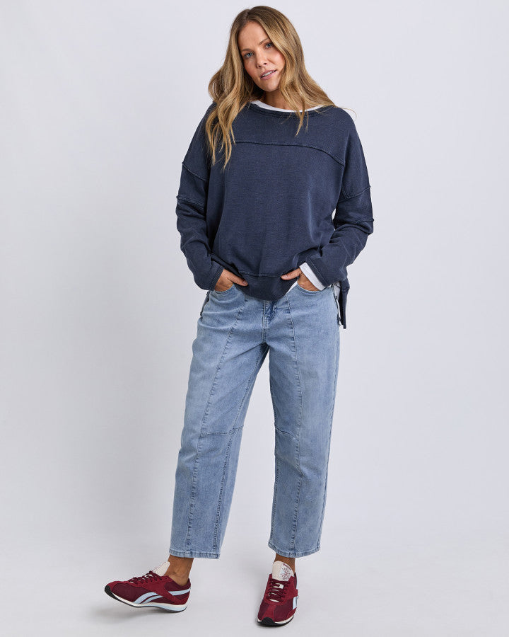 Jayne Throw On Knit | Navy
